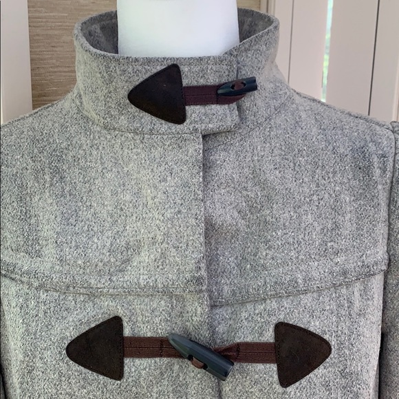 Old Navy Grey Duffel Coat, Heavy Warm Coat, Winter Duffel Coat, Long Coat - Picture 3 of 16